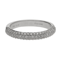 Diamond 0.44ct 18ct White Gold Half Eternity Ring - Michael Jones Jeweller