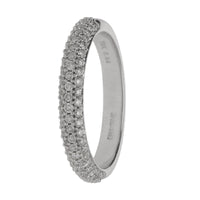 Diamond 0.44ct 18ct White Gold Half Eternity Ring - Michael Jones Jeweller