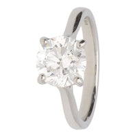 Diamond 2.01ct G SI1 Platinum Single Stone Ring - Michael Jones Jeweller