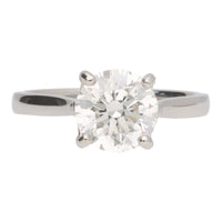 Diamond 2.01ct G SI1 Platinum Single Stone Ring - Michael Jones Jeweller