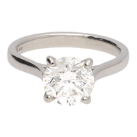 Diamond 2.01ct G SI1 Platinum Single Stone Ring - Michael Jones Jeweller