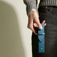 Montblanc Leather - Meisterstück Smoky Blue 1 Pen Pouch - Michael Jones Jeweller