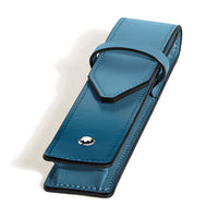 Montblanc Leather - Meisterstück Smoky Blue 1 Pen Pouch - Michael Jones Jeweller