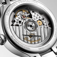 Longines PRIMALUNA MOONPHASE Sapphire 34mm Automatic Watch L81260972 - Michael Jones Jeweller