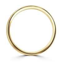6mm Contemporary Court 9ct Yellow Gold Wedding Ring by Brown & Newirth - Michael Jones Jeweller