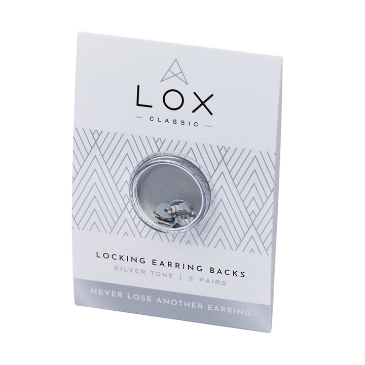 LOX Classic Earring Backs - Silver Tone