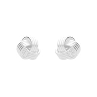 Silver Knot Stud Earrings - Michael Jones Jeweller