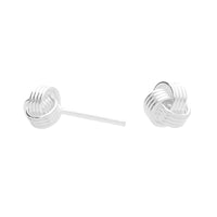 Silver Knot Stud Earrings - Michael Jones Jeweller