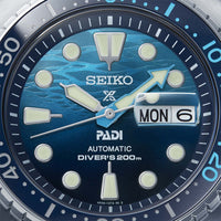 Seiko Prospex ‘Great Blue’ ‘Turtle’ Scuba PADI Special Edition 45mm Automatic Watch SRPK01 - Michael Jones Jeweller