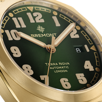 Bremont Terra Nova Bronze 40.5mm Automatic Watch TN40-DT-BZ-GN-B - Michael Jones Jeweller