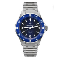 Bremont Supermarine 40mm 300m Date Stainless Steel Watch SM40-DT-SS-BL-B - Michael Jones Jeweller