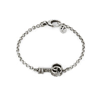 Gucci GG Marmont Aged Silver Key Bracelet - Michael Jones Jeweller
