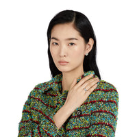 Gucci Interlocking G 6mm Diagonal Silver Ring Size T-U - Michael Jones Jeweller