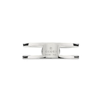 Gucci Interlocking Silver Ring Size S - Michael Jones Jeweller