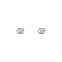 Gucci GG Marmont Silver Stud Earrings - Michael Jones Jeweller
