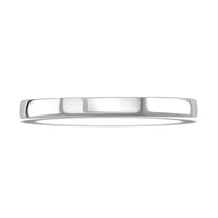 2mm Contemporary Court Platinum Wedding Ring by Brown & Newirth - Michael Jones Jeweller
