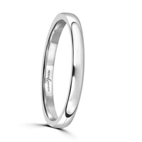 2mm Contemporary Court Platinum Wedding Ring by Brown & Newirth - Michael Jones Jeweller