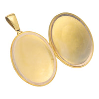 Pre-Owned Oval Engraved Floral Yellow Gold Locket - Michael Jones Jeweller