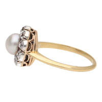 Pre-Owned Pearl and Diamond Late Vicrorian Ring - Michael Jones Jeweller