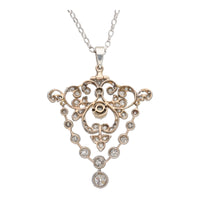 Pre-Owned Edwardian Diamond Set Pendant - Michael Jones Jeweller