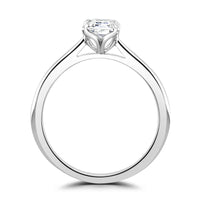 Brown & Newirth Created 1.03ct Emerald Laboratory Grown Diamond Bloom Platinum Solitaire Ring - Michael Jones Jeweller