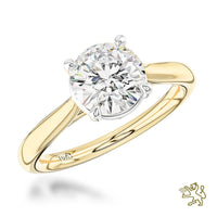 Classic Solitaire 2.01ct E VS1 Laboratory Grown Diamond Yellow Gold/Platinum Ring - Michael Jones Jeweller