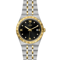 TUDOR Royal 38mm Yellow Gold and Steel Diamond Automatic Watch M28503-0004 - Michael Jones Jeweller
