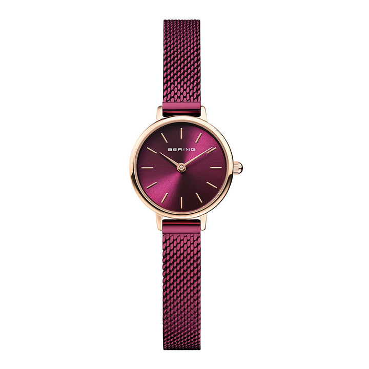 Bering Classic 22mm Purple Lights Quartz Watch 11022-969