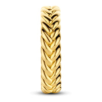 Ti Sento Braided Gold Plated Ring - Michael Jones Jeweller