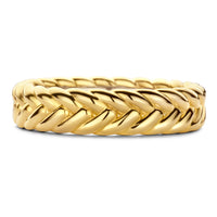 Ti Sento Braided Gold Plated Ring - Michael Jones Jeweller