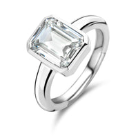 Ti Sento Octagonal Cubic Zirconia Ring - Michael Jones Jeweller
