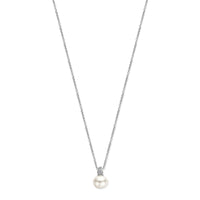 Ti Sento Synthetic Pearl Cubic Zirconia Drop Necklace - Michael Jones Jeweller