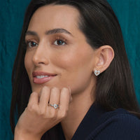 Clogau Cariad Sparkle Silver Stud Earrings - Michael Jones Jeweller