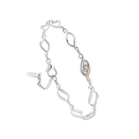 Clogau Past Present Future Silver Multi-Link Bracelet - Michael Jones Jeweller