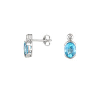 Amore Spicy Blue Topaz Earrings - Michael Jones Jeweller