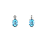 Amore Spicy Blue Topaz Earrings - Michael Jones Jeweller