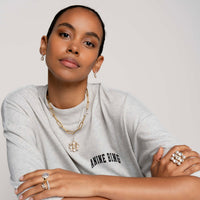 Ti Sento Yellow Gold Plated Synthetic Pearl and Cubic Zirconia Flower Pendant - Michael Jones Jeweller