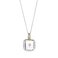 Ti Sento Yellow Gold Plated Mother of Pearl White and Cubic Zirconia Pendant - Michael Jones Jeweller