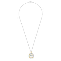 Ti Sento Yellow Gold Plated Mother of Pearl White and Cubic Zirconia Pendant - Michael Jones Jeweller