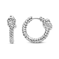Ti Sento Rope Knot Hoop Earrings - Michael Jones Jeweller