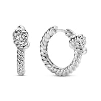 Ti Sento Rope Knot Hoop Earrings - Michael Jones Jeweller