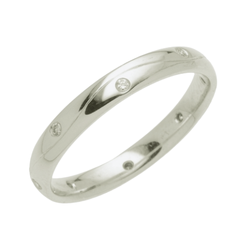 Platinum Full Eternity Diamond Wedding Ring