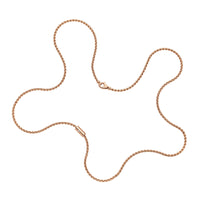 FOPE Aria 18ct Rose Gold 0.02ct Diamond Set Necklace 43cm - Michael Jones Jeweller