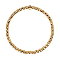FOPE Flex'it Panorama 18ct Yellow Gold 0.01ct Diamond Set Bracelet Large - Michael Jones Jeweller