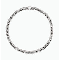 FOPE Flex'it Panorama 18ct White Gold 0.01ct Diamond Set Bracelet Small - Michael Jones Jeweller