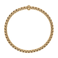 FOPE Flex'it Eka 18ct Yellow Gold 0.01ct Diamond Set Bracelet Medium - Michael Jones Jeweller