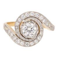 Pre-Owned Diamond Swirl Ring - Michael Jones Jeweller