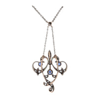 Pre-Owned Sapphire and Diamond Brooch and Necklace - Michael Jones Jeweller