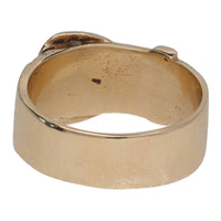 Pre-Owned Engraved Buckle Pattern 9ct Yellow Gold Ring - Michael Jones Jeweller