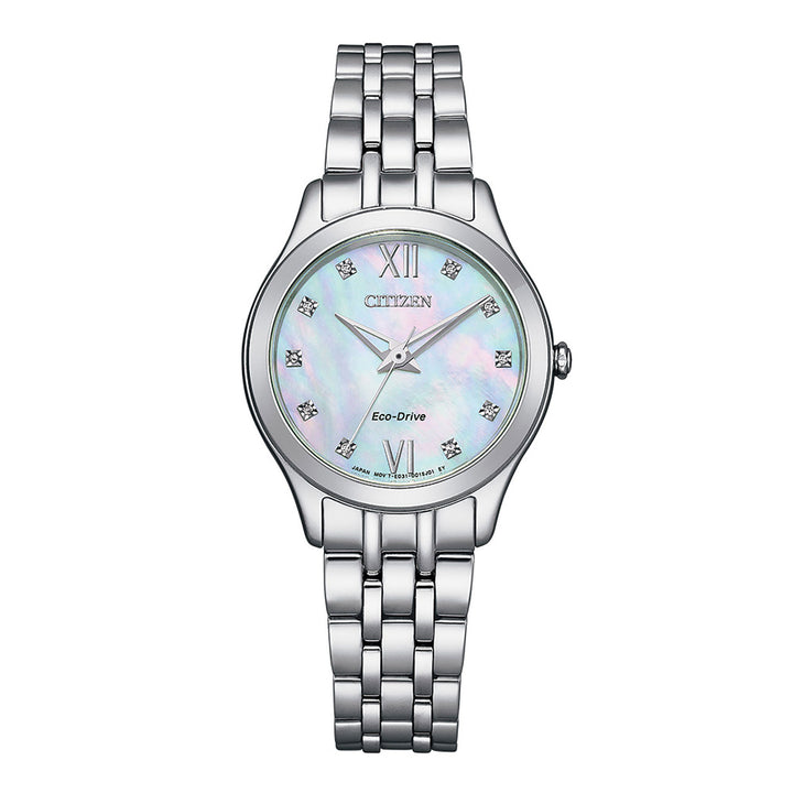 Citizen Eco-Drive Ladies Silhouette Diamond Watch EM1010-51D